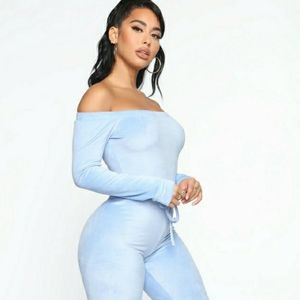 Need a Hug Velour Jumpsuit